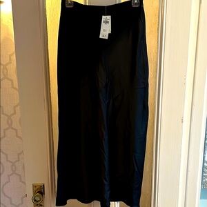 Abercrombie black “silky” polyester skirt, black, new with tag
